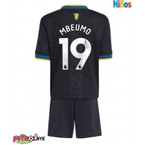 Camiseta Manchester United Bryan Mbeumo #19 Tercera Equipación para niños 2025-26 manga corta (+ pantalones cortos)